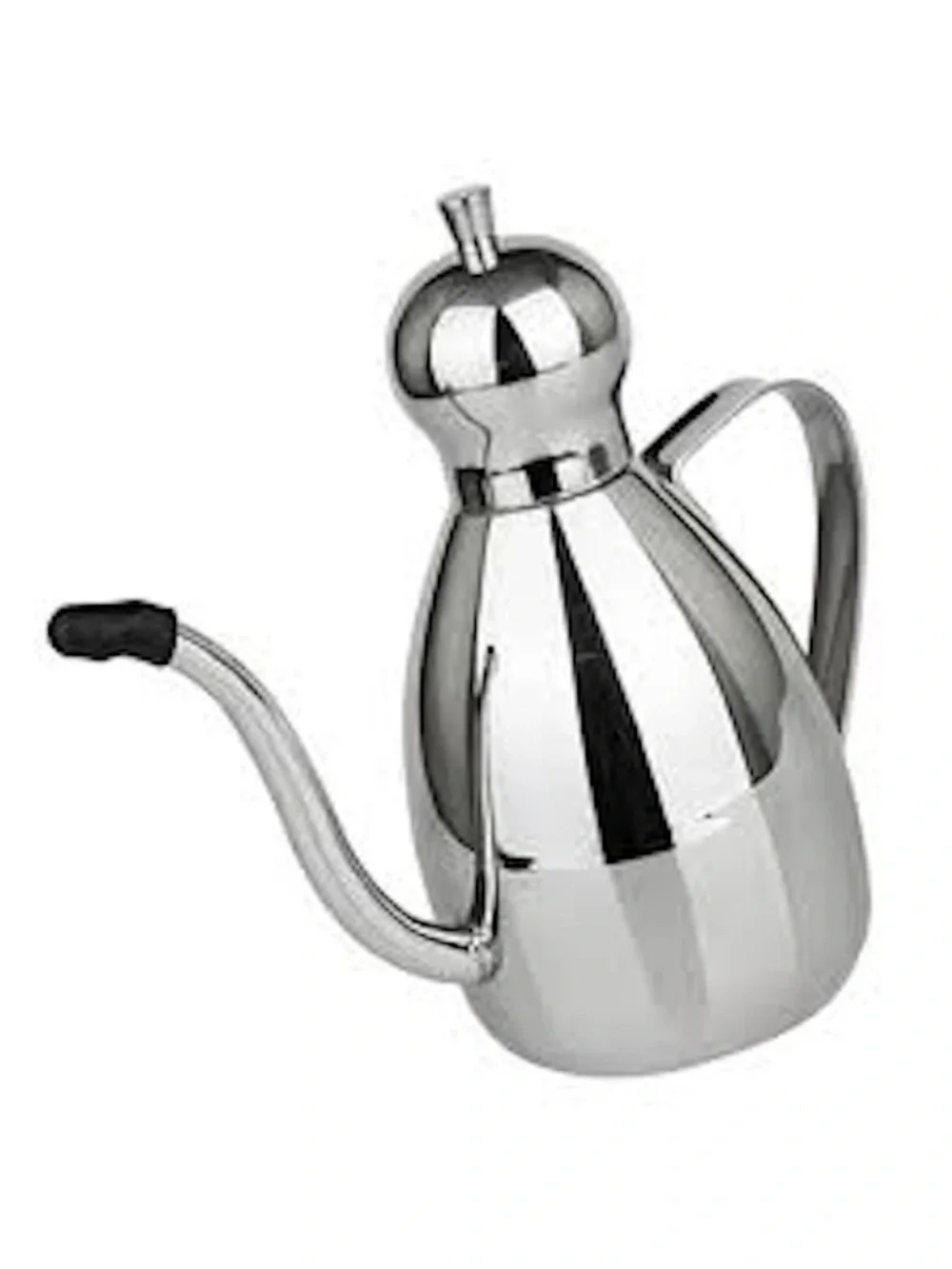 Polished Stainless Steel Oil & Vinegar Pourer - Silver